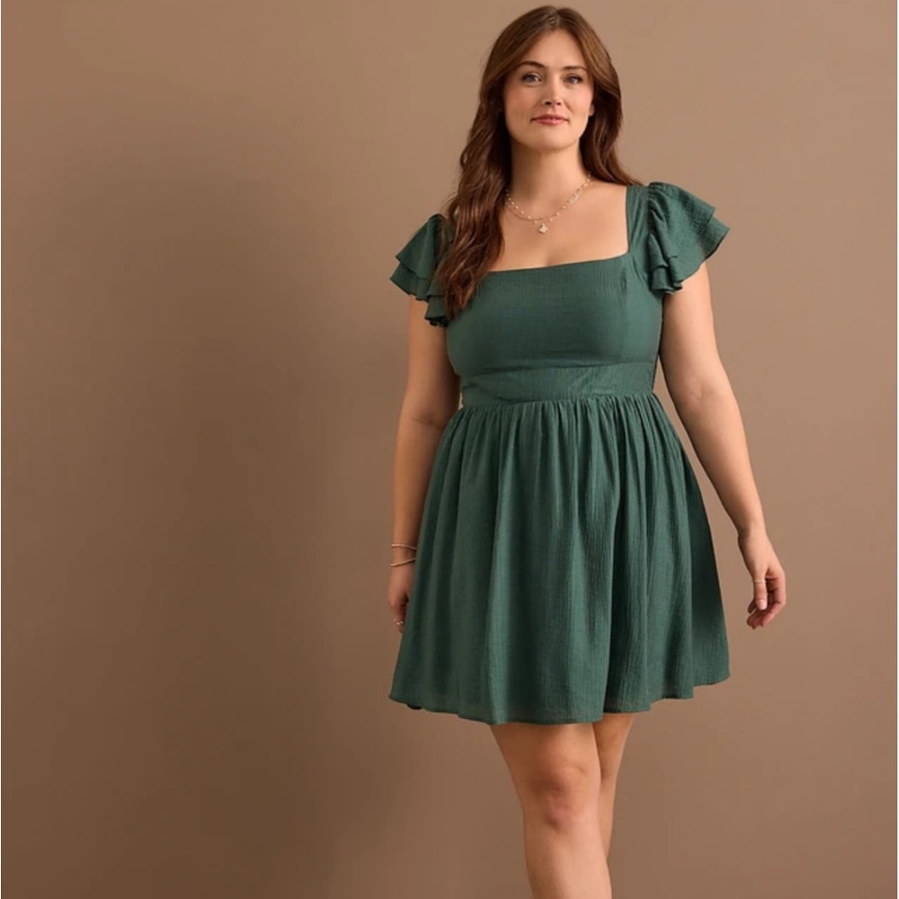 ARULA Black Satin Mini Dress